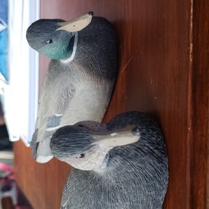 Two vintage Miniature Mallards  Signed by Joe Weaver